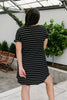 Just Skating By Striped T-Shirt Dress