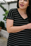 Just Skating By Striped T-Shirt Dress