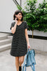 Just Skating By Striped T-Shirt Dress