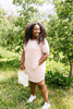 Later Skater T-shirt Dress With Gray Trim