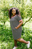 Later Skater T-shirt Dress With Hot Pink Trim