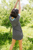 Later Skater T-shirt Dress With Turquoise Trim