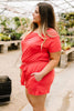 Laurel Coral Romper