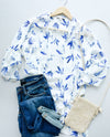 Leavin' Me Blue Chiffon Kimono