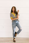 Lemon Leopard Top