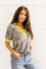 Lemon Leopard Top