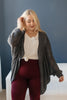 Slouchy Vibe Cardigan in Charcoal