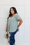 Love The Lace Top In Sage