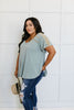 Love The Lace Top In Sage