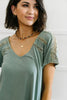 Love The Lace Top In Sage