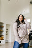 Luxe Velvet Spots Cowl Neck