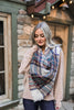 Mad For Plaid Blanket Scarf In Wine + Sage