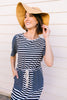 Madeline Striped T-Shirt Dress
