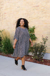 Mini Spots Ruffle Sleeve Dress