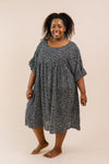 Mini Spots Ruffle Sleeve Dress