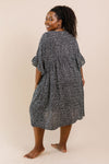 Mini Spots Ruffle Sleeve Dress