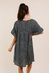 Mini Spots Ruffle Sleeve Dress
