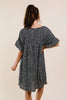 Mini Spots Ruffle Sleeve Dress