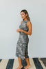 Minimum Exposure Camo Midi Dress