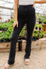 Mountain Pose Mineral Wash Yoga Pants In Black