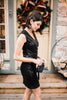 Onyx Opulence Sequined Dress