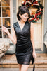 Onyx Opulence Sequined Dress