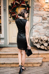 Onyx Opulence Sequined Dress