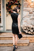 Onyx Opulence Sequined Dress