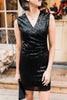Onyx Opulence Sequined Dress