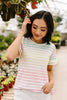 Pastel Palette Ruffle Sleeve Top