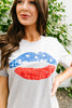 Patriotic Lip Service Graphic Tee