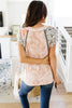 Peach Tapestry Top
