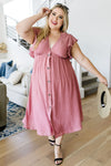Picture This Mauve Midi Dress
