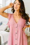 Picture This Mauve Midi Dress
