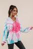 Pink Sunburst Tie Dye Hoodie