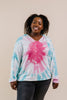 Pink Sunburst Tie Dye Hoodie