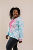 Pink Sunburst Tie Dye Hoodie