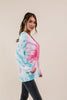 Pink Sunburst Tie Dye Hoodie