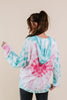 Pink Sunburst Tie Dye Hoodie