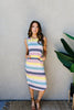Pool Party Striped Midi Dress