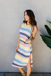 Pool Party Striped Midi Dress