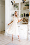 Pretty Pleats With A Cherry On Top Dress