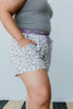 Purple Leopard Shorts