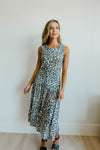 Sage Cheetah Dress