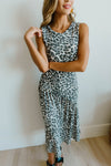 Sage Cheetah Dress