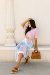 Santa Ana Tie Dye Maxi In Pink