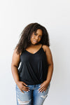 Simply Twisted Tank In Black