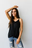 Simply Twisted Tank In Black