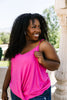 Simply Twisted Tank In Pink