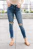 Skinned Knee Skinny Jeans